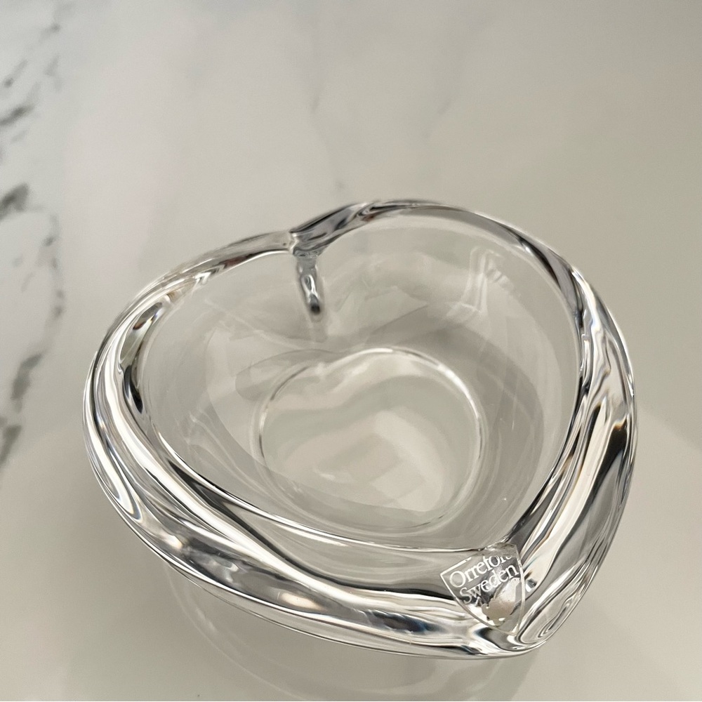 Small Heart Dish or Votive Holder by Orrefors